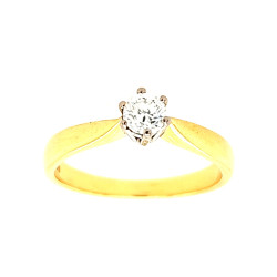 Pre Owned 18ct Diamond Solitaire Ring ZP804